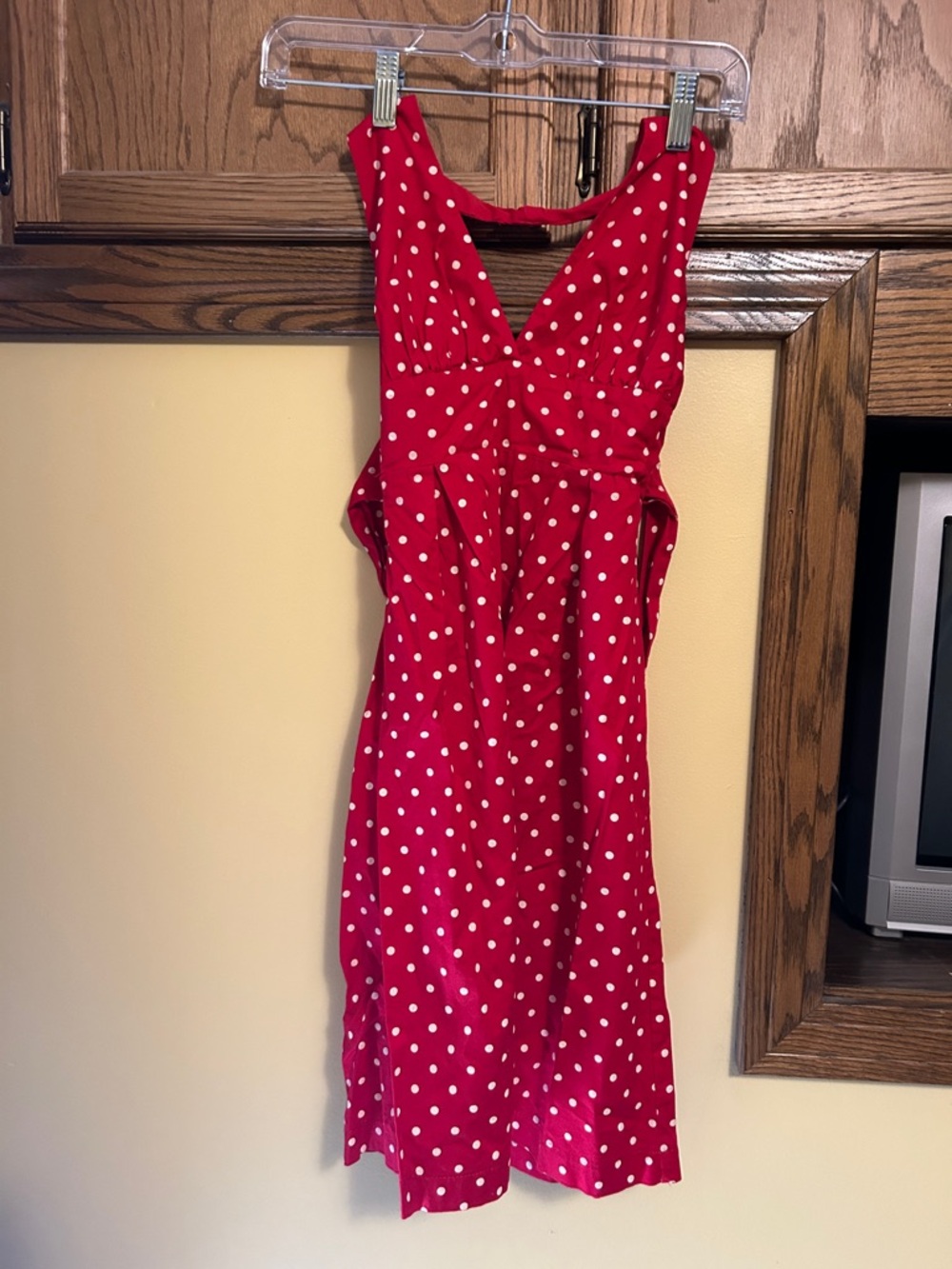 Red Polka Dot halter top Dress